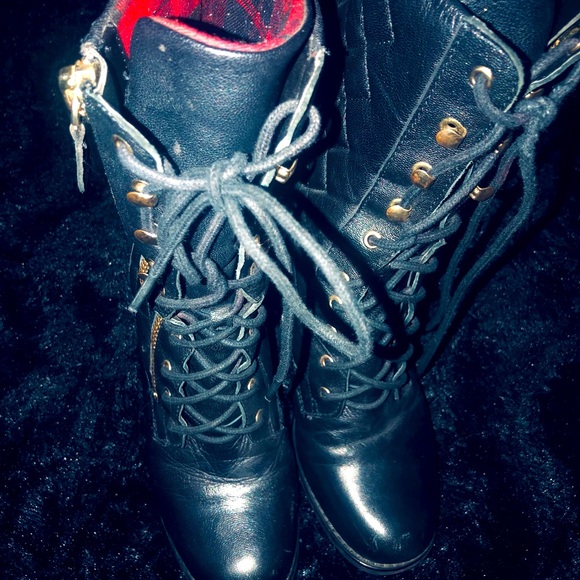 Guess quilted leather boots - Picture 2 of 4